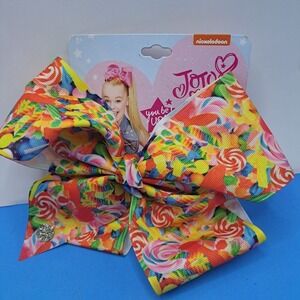 Nickelodeon JoJo Siwa Candy Swirl Hair Bow Large Rainbow Lollipop Girl Accessory